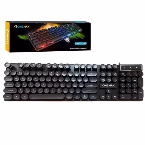 کیبورد باسیم گیمینگ وان مکس  One Max G5200 RGB