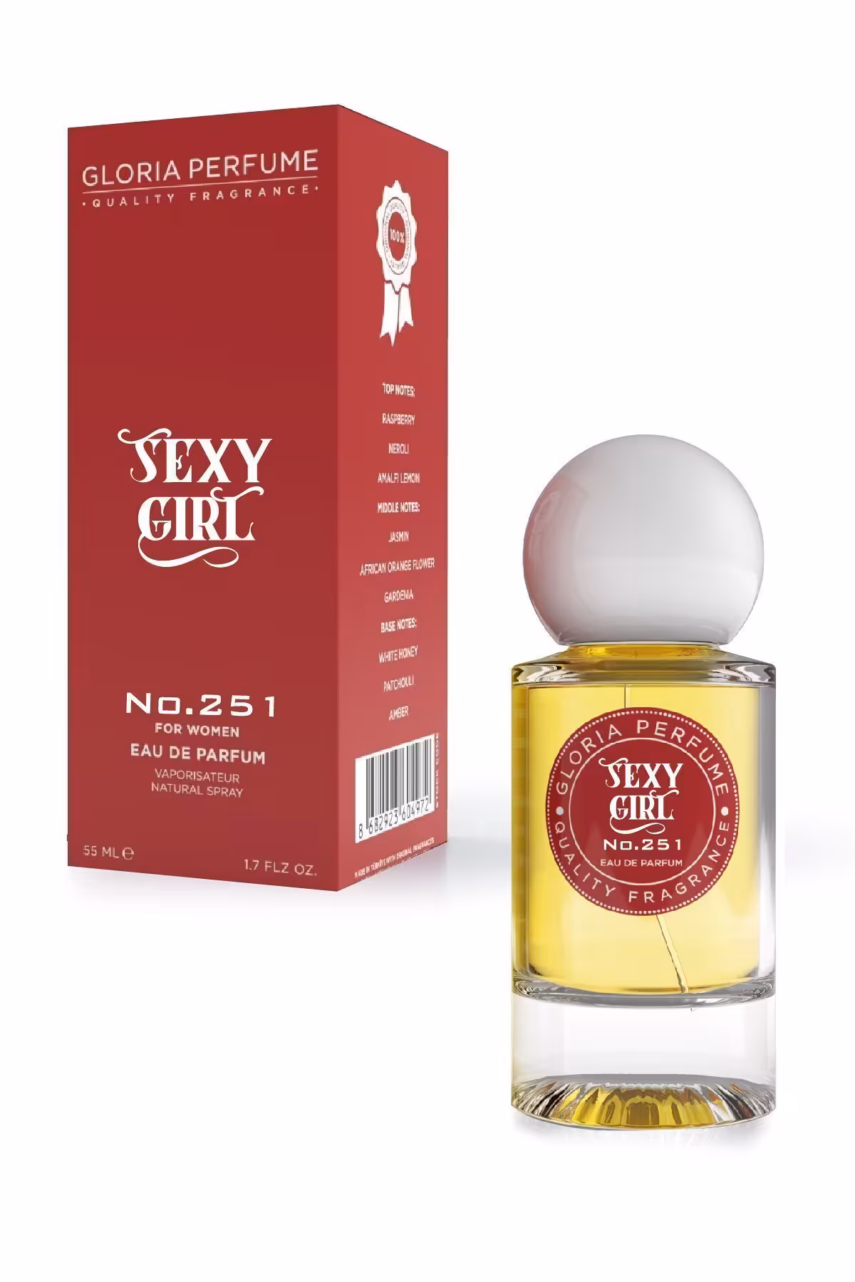 عطر زنانه دختر جذاب ادوپرفیوم 55 میل Gloria Perfume