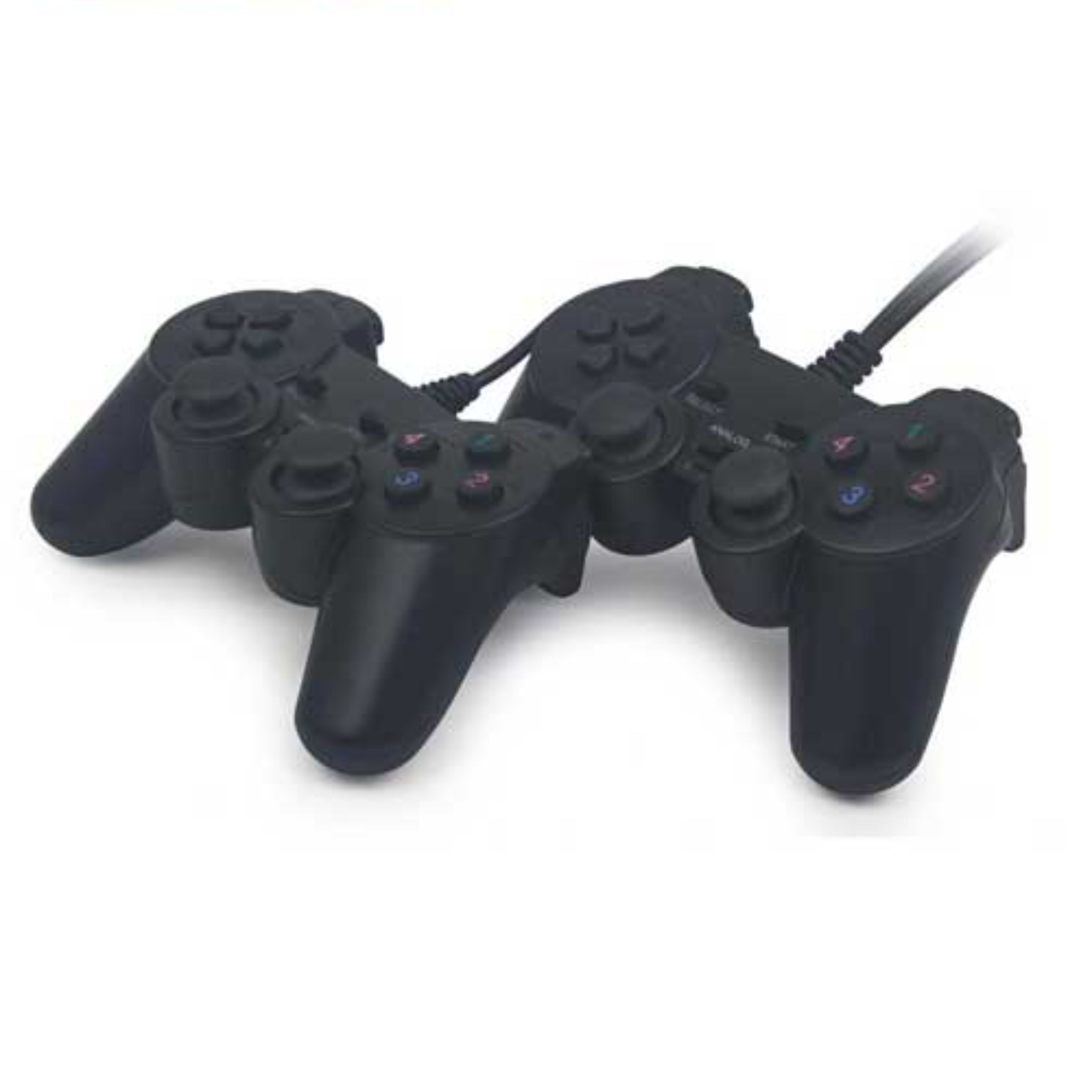 دسته بازی جفت شوکدار سیم دار مشکی رنگ