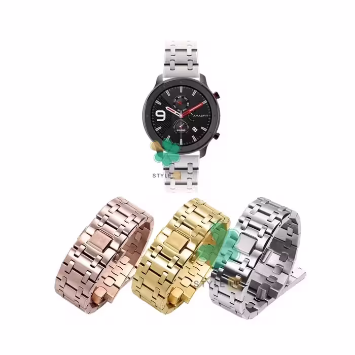 بند متال ساعت شیائومی Xiaomi Amazfit GTR Lite مدل Royal