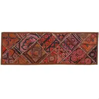 رومیزی سوزن دوزی گلابتون مستطیل باریک کد ZARIRAN10