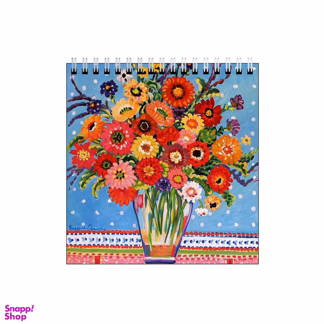 دفتر طراحی بامبیلیپ طرح گلدان گل و رومیزی گلدوزی کد 5089886