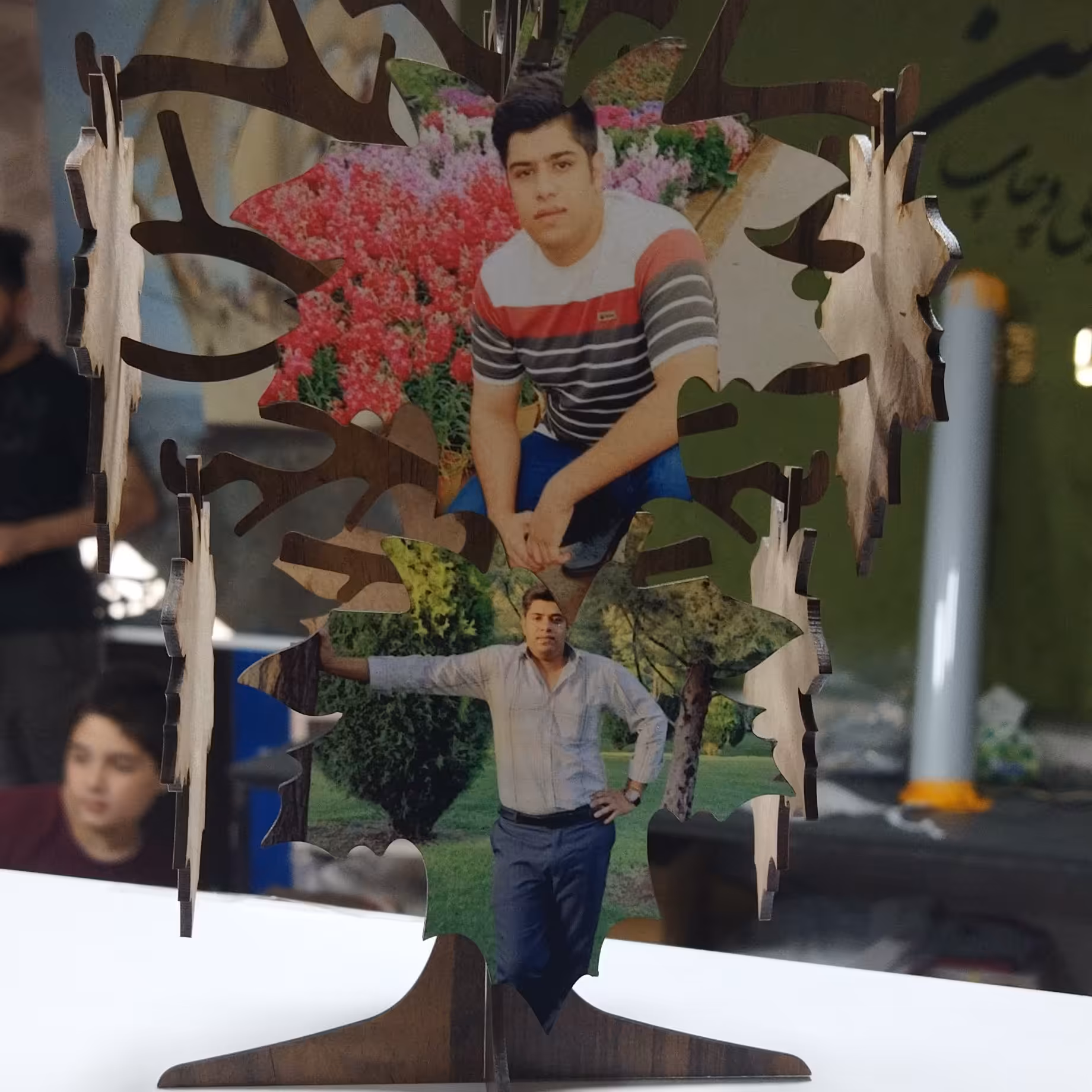 چاپ عکس دلخواه شما روی درختچه 