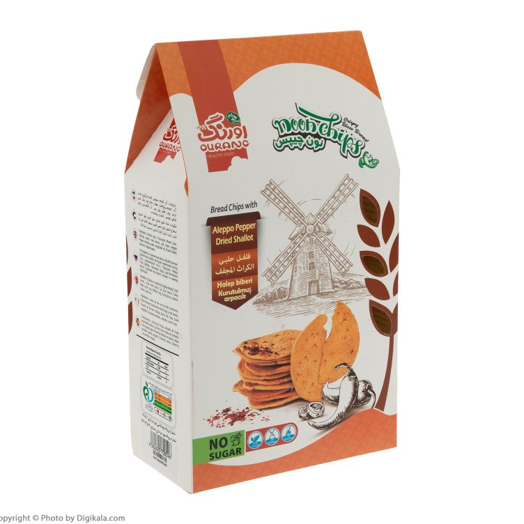 نان چیپسی حاوی فلفل پول بیبر و موسیر اورنگ بسته 2 عددی - 200 گرم