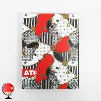 دفتر کلاسوری 100 برگ طرح وصله آتی