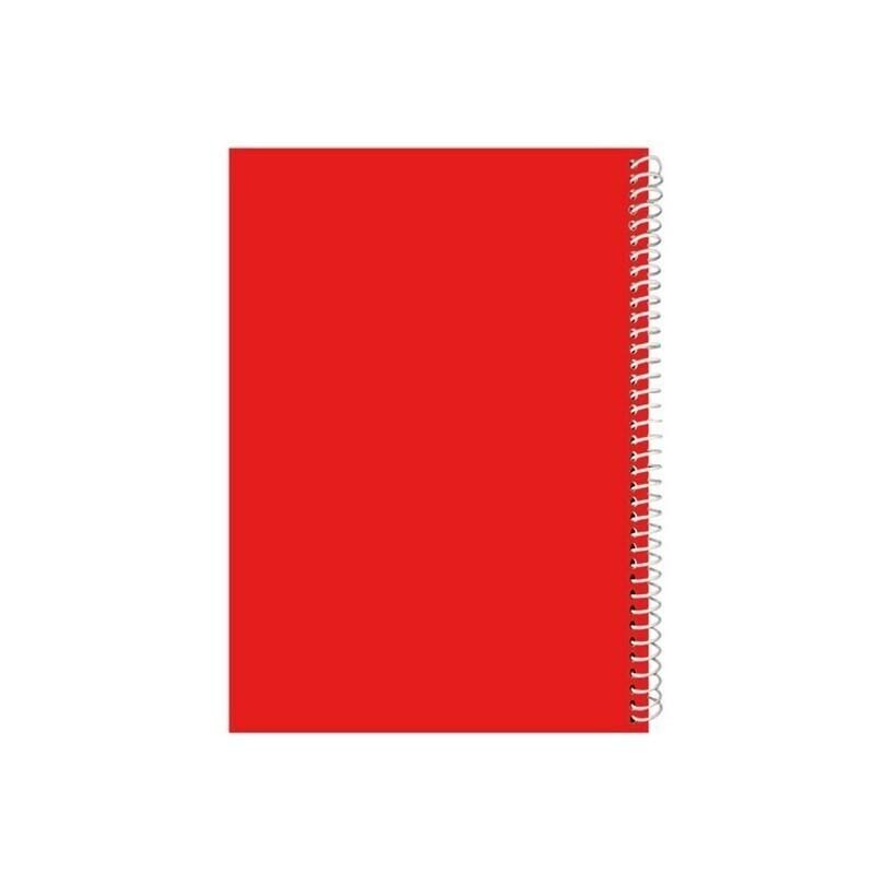 دفتر 50 برگ سیمی ساده زرشکی