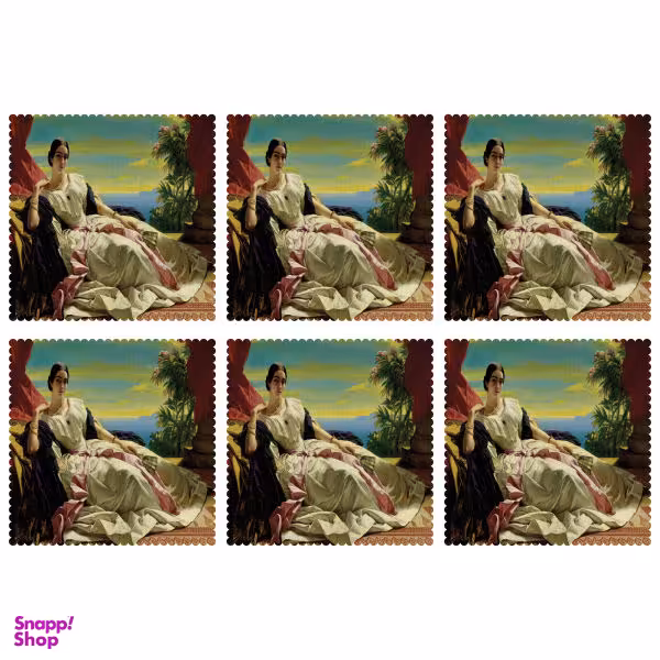 زیربشقابی مدل U1-42707 بسته 6 عددی