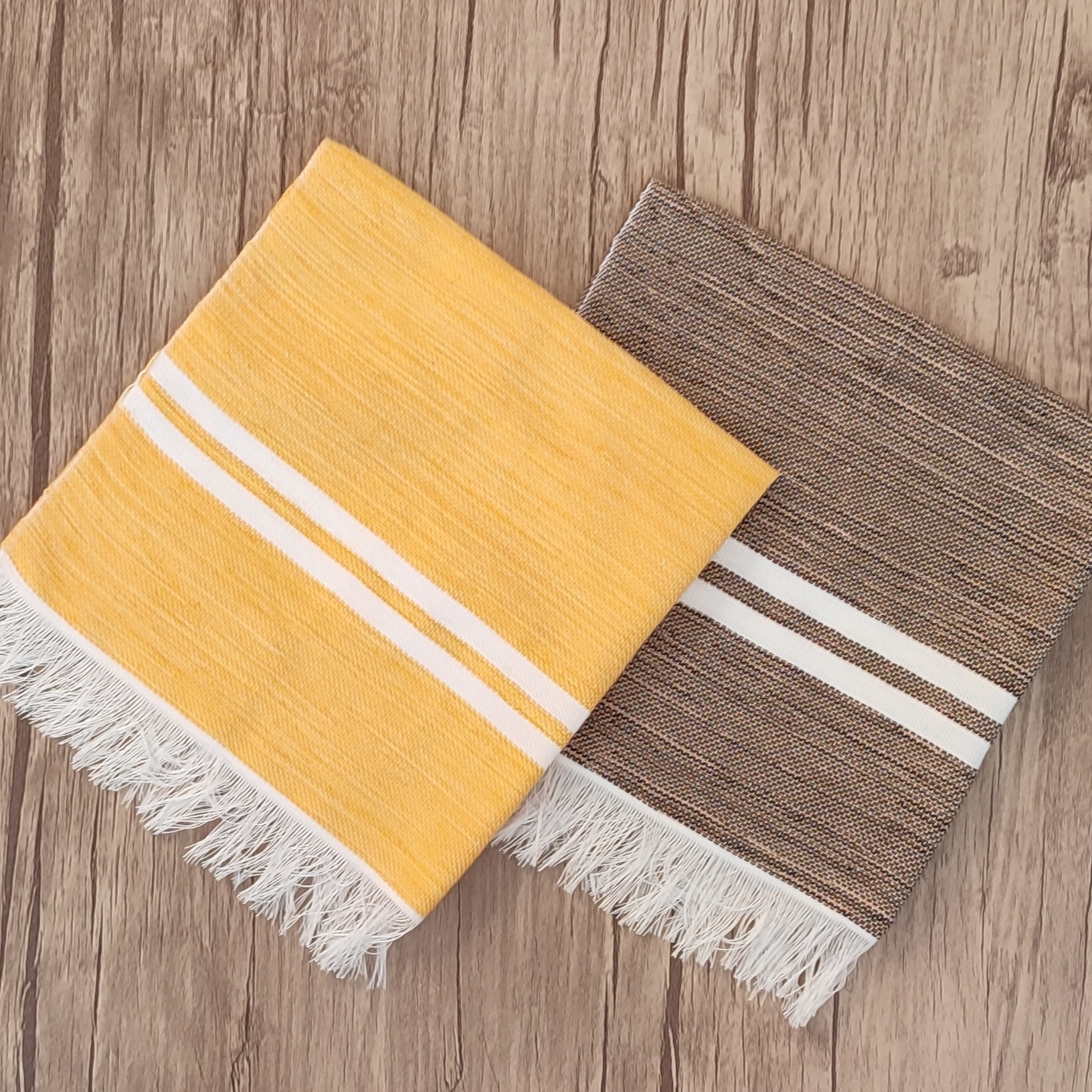 ست دوتایی دستمال نخی باکیفیت