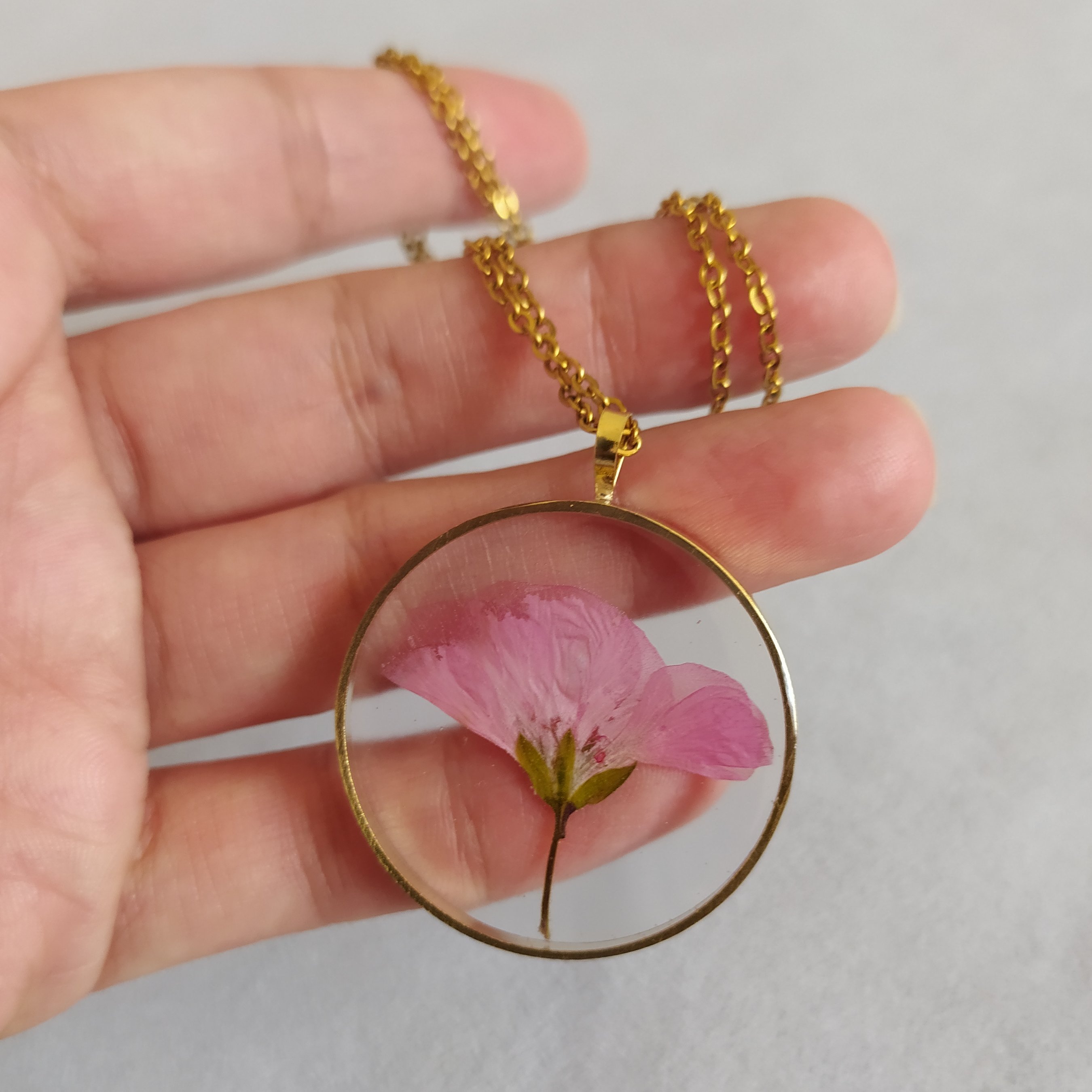 گردنبند استیل گل شقایق