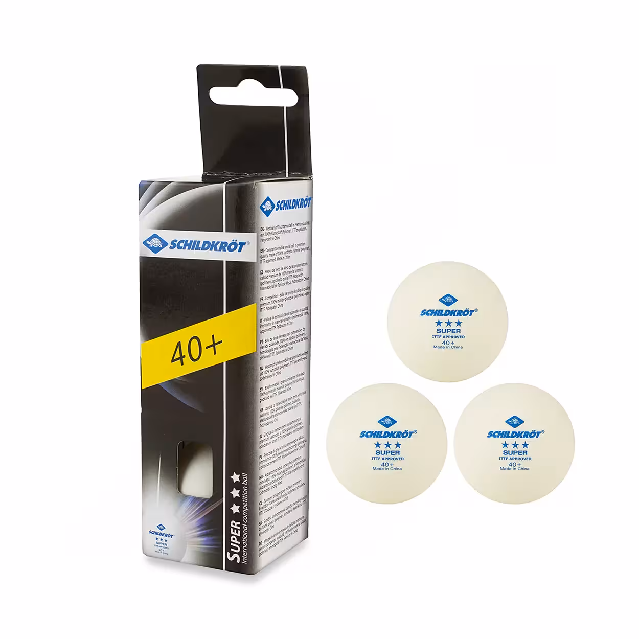 توپ پینگ پنگ شیلدکروت 3 ستاره 40  بسته 3 عددی OLK | سفید