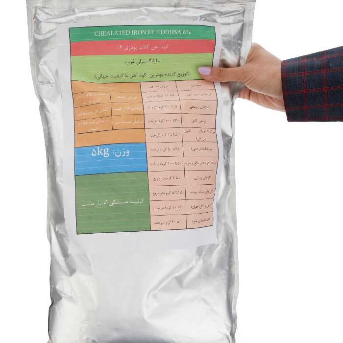 کود آهن کلات پودری 6 در صد وزن 5 کیلوگرم
