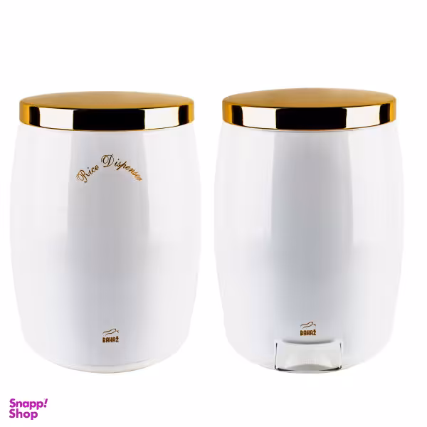 سطل زباله پدالی بهاز کالا مدل خمره ای کد DR talai-14L به همراه ظرف برنج