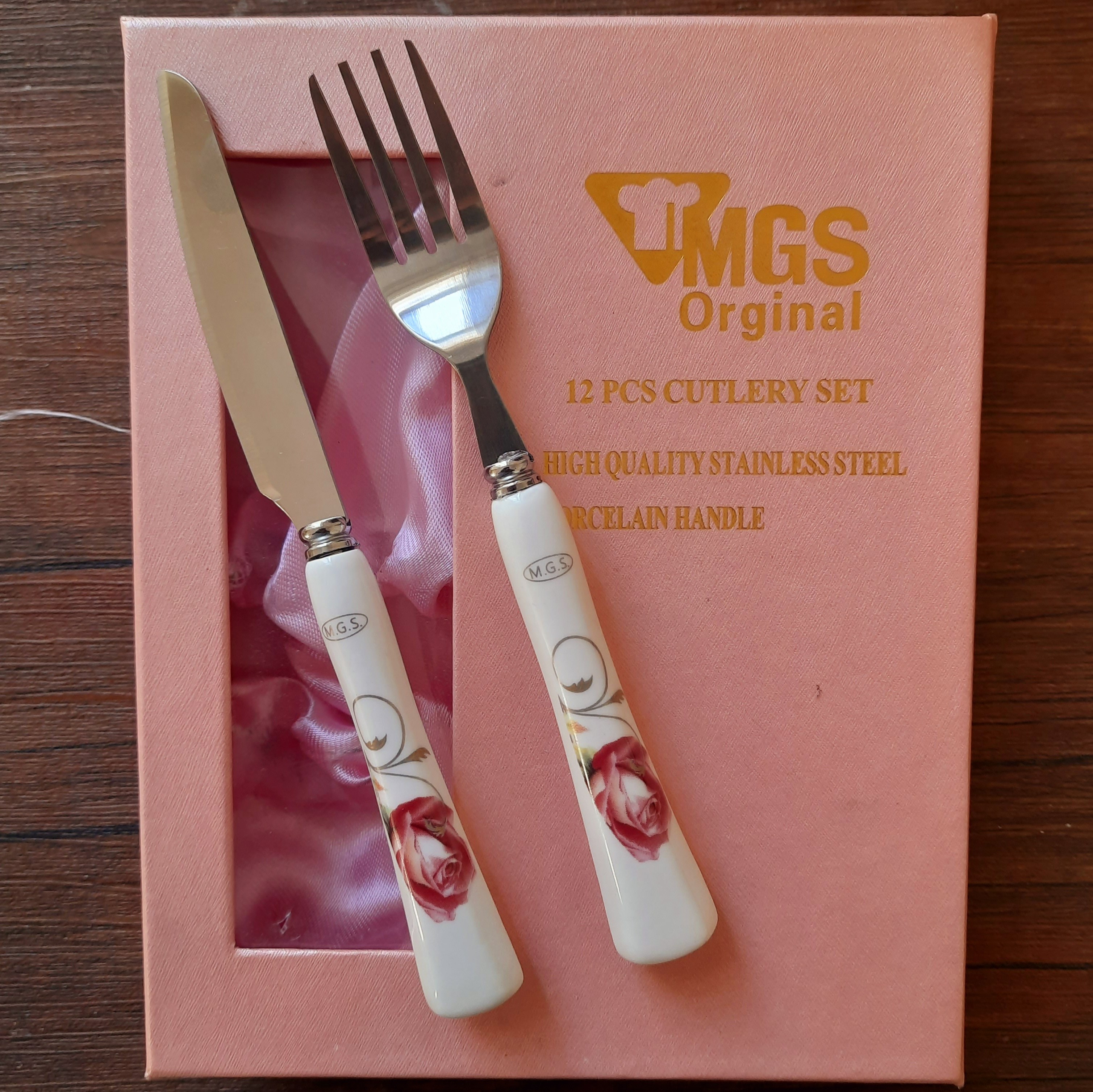 ست کارد و چنگال سرامیک میوه خوری  اصل ام جی اس 12 پارچه المانی