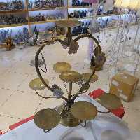 هفت سین فلزی طرح قلب گلدار کیفیت عالی سفره هفت سین فلزی جذاب  با آبکاری درجه 1