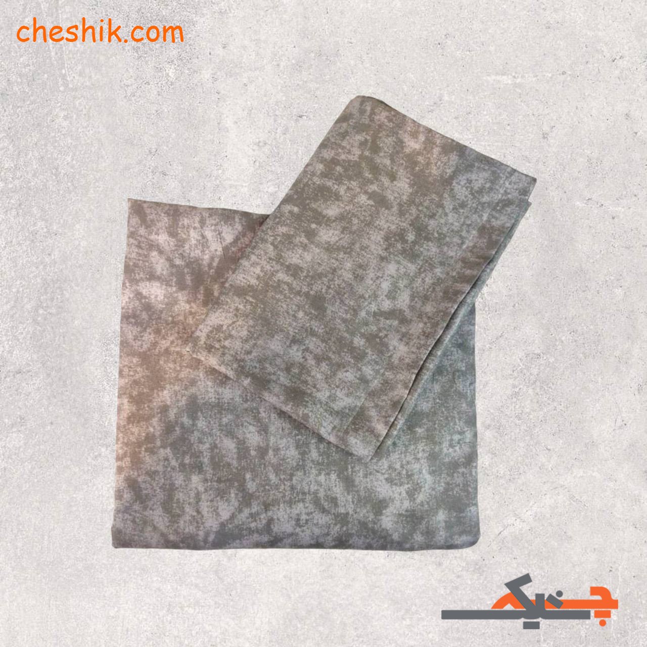 سرویس روتختی(روتشکی) کشدار 2 نفره 3 تکه مدل پتینه (طوسی) با عرض 180