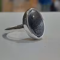 انگشتر حدید صینی حرز دار