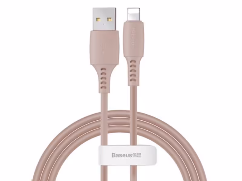 کابل شارژ و انتقال داده لایتنینگ بیسوس Baseus Colourful Lightning Cable 1.2M
