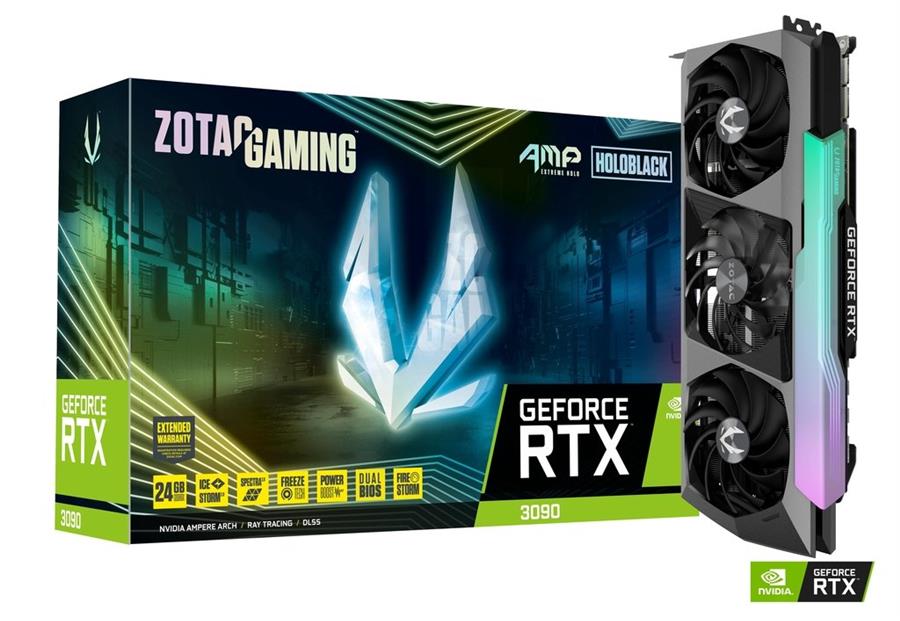 کارت گرافیک  زوتک مدل GeForce RTX 3090 AMP Extreme Holo حافظه 24 گیگابایت