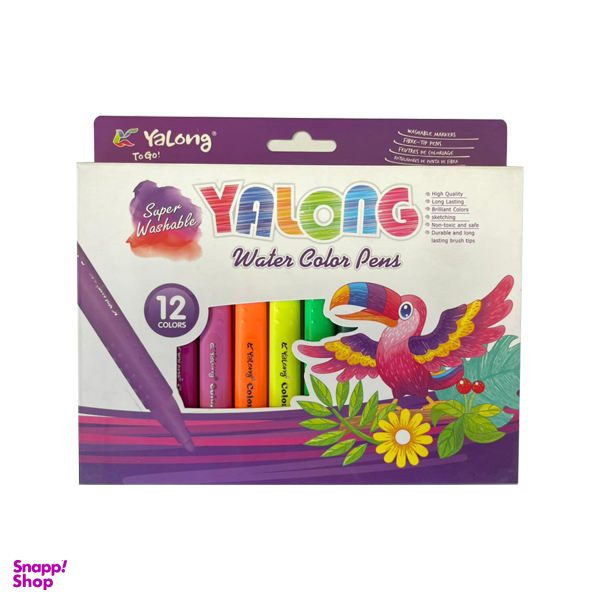 ماژیک رنگ آمیزی 12 رنگ یالونگ مدل YL18013