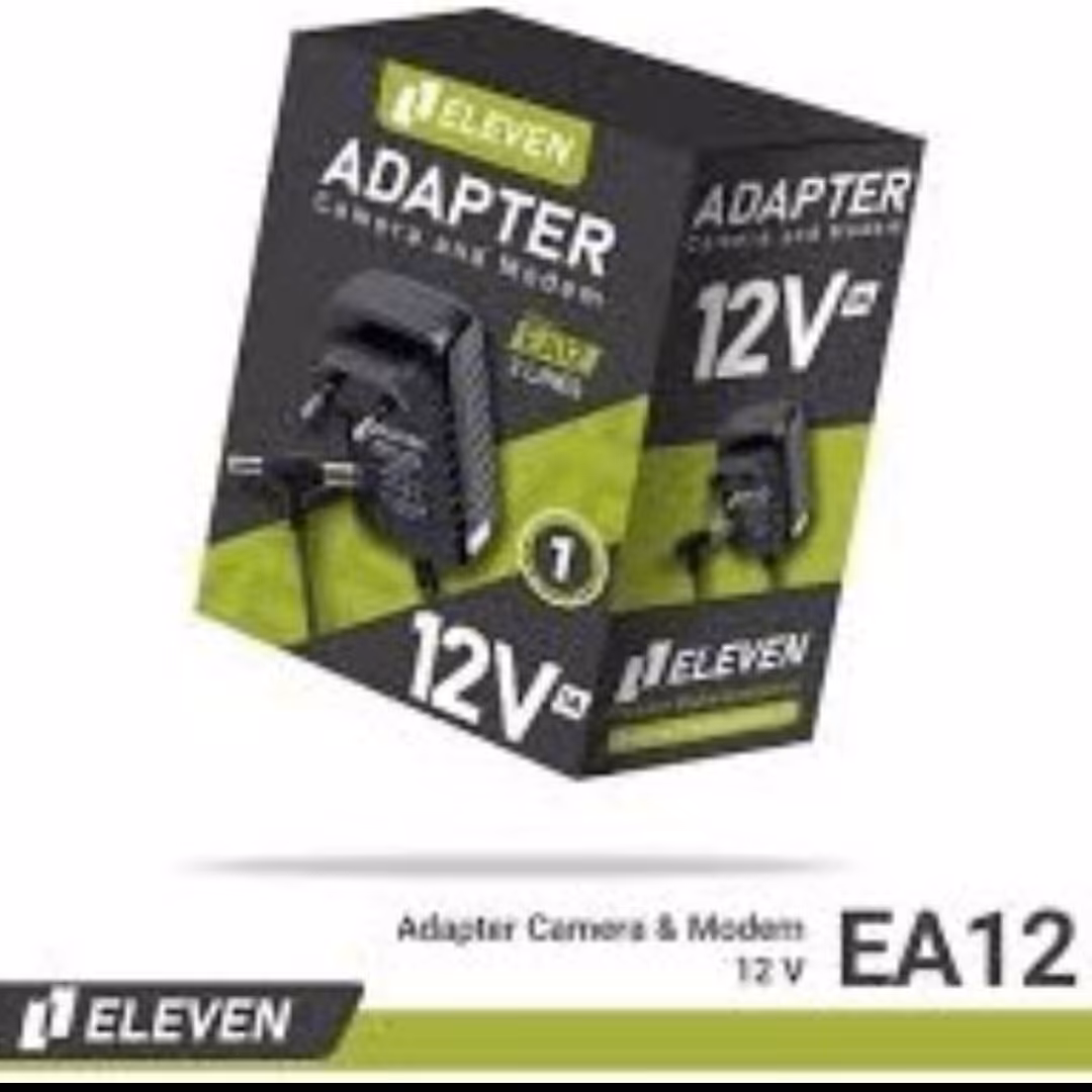 آداپتور برق ELEVEN ایلون12 ولت 1 آمپر دو سر EA12

