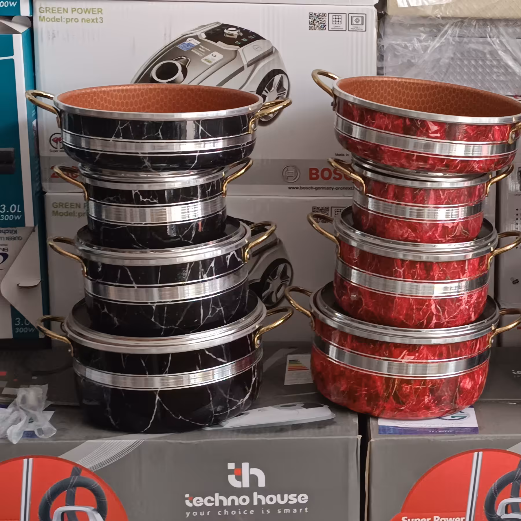 سرویس قابلمه هفت پارچه اسکاپ چدن