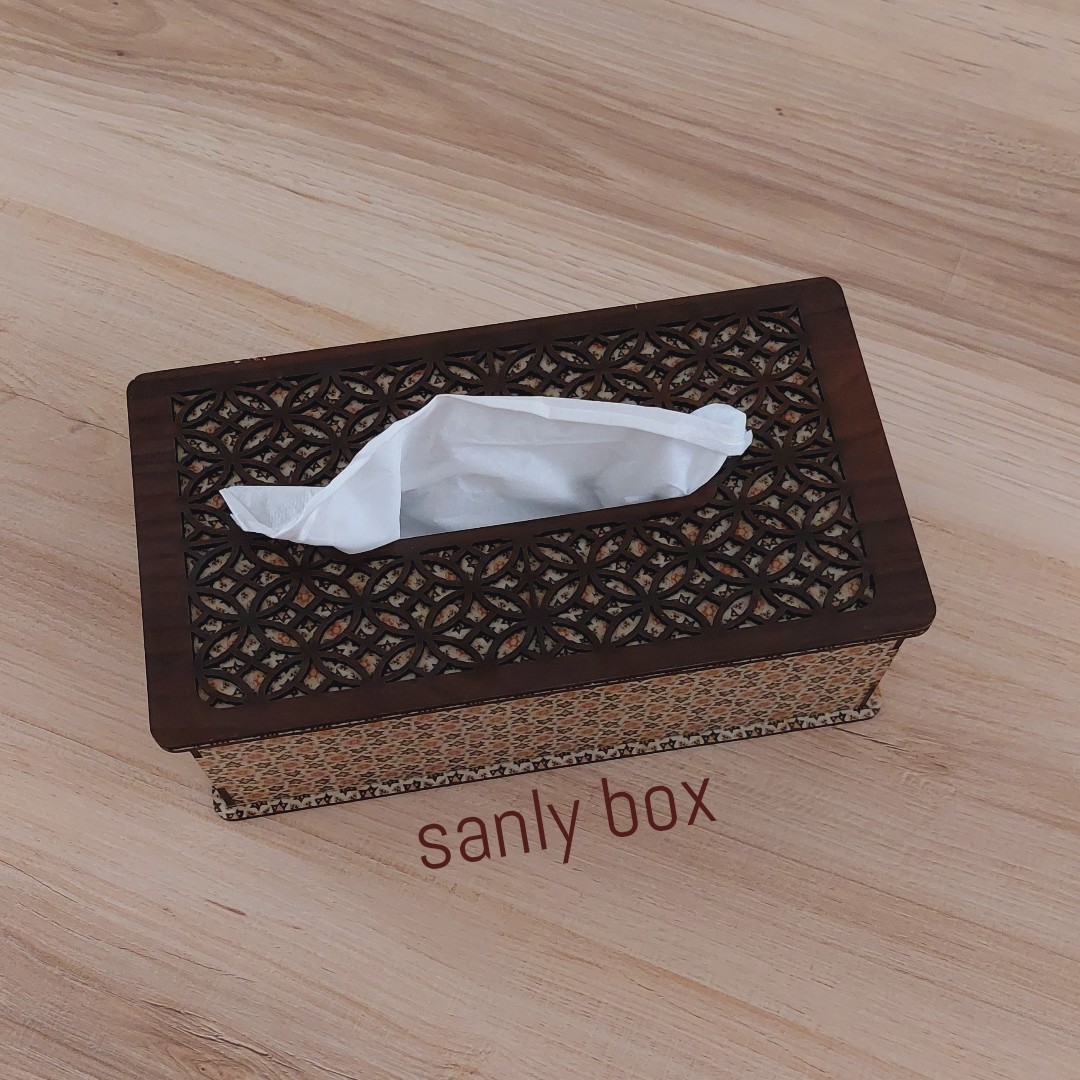 جعبه دستمال کاغذی چوبی