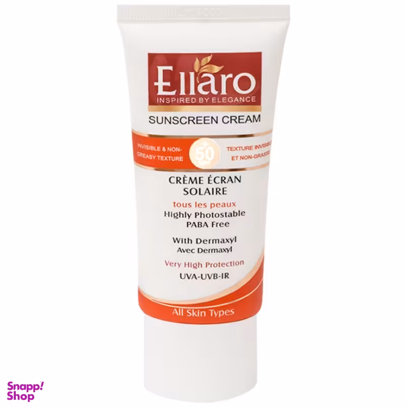 کرم ضد آفتاب فاقد چربی الارو (Ellaro) با SPF30 و پوشش کرم پودری حجم 10 میلی‌لیتر