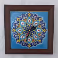 ساعت دیواری سنتی طرح میناکاری زیبا و جذاب _طرحی جذاب ♡کادویی مناسب  