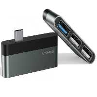 هاب 3 پورت تایپ سی یوسامز Usams US-SJ461 Type-C mini HUB (3 USB Ports)