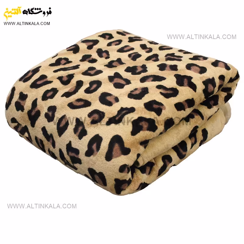 حوله استخری پودایران طرح پلنگی نسکافه ای سایز 70×140