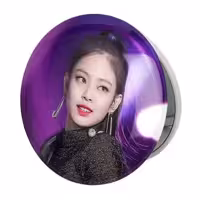 آینه جیبی خندالو طرح جنی بلک پینک Black Pink مدل تاشو کد 14042