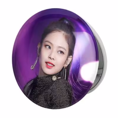 آینه جیبی خندالو طرح جنی بلک پینک Black Pink مدل تاشو کد 14042