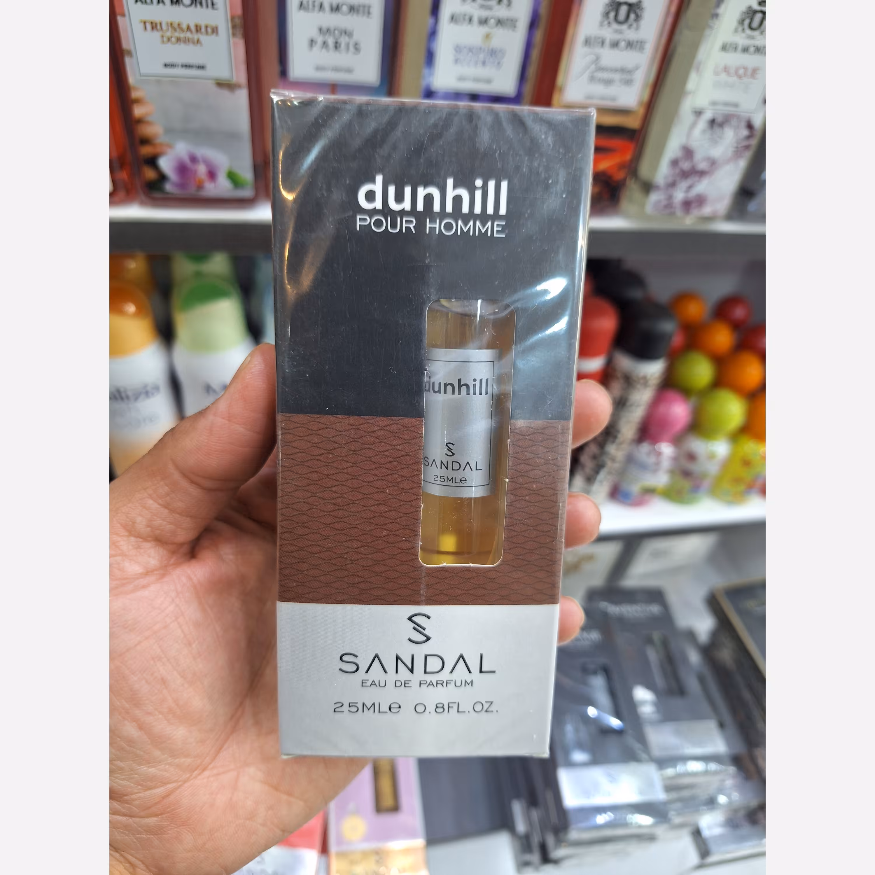 عطر جیبی مردانه صندل مدل Dunhill حجم 25 میل