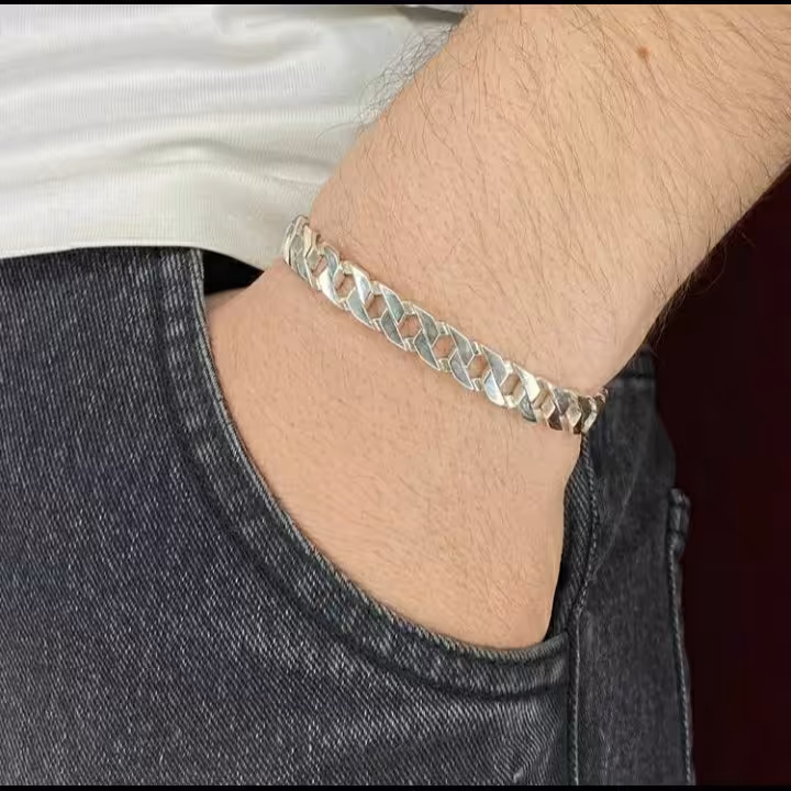 دستبند نقره کارتیر تیفانی کار ترک با عیار 925 و بالاترین کیفیت