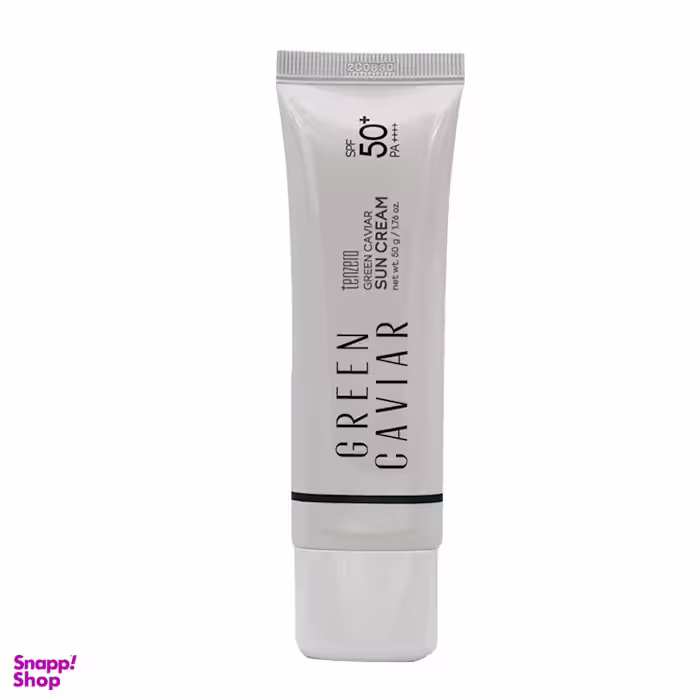 کرم ضد آفتاب تنزیرو مدل SPF50 Green Caviar حجم 50 گرم