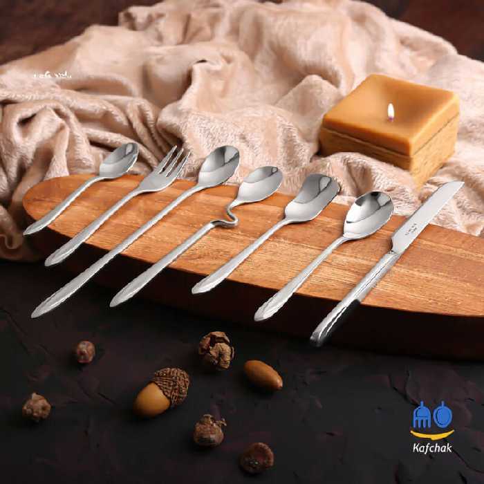 سرویس قاشق چنگال  ATC - مدل کوبورگ - استیل براق