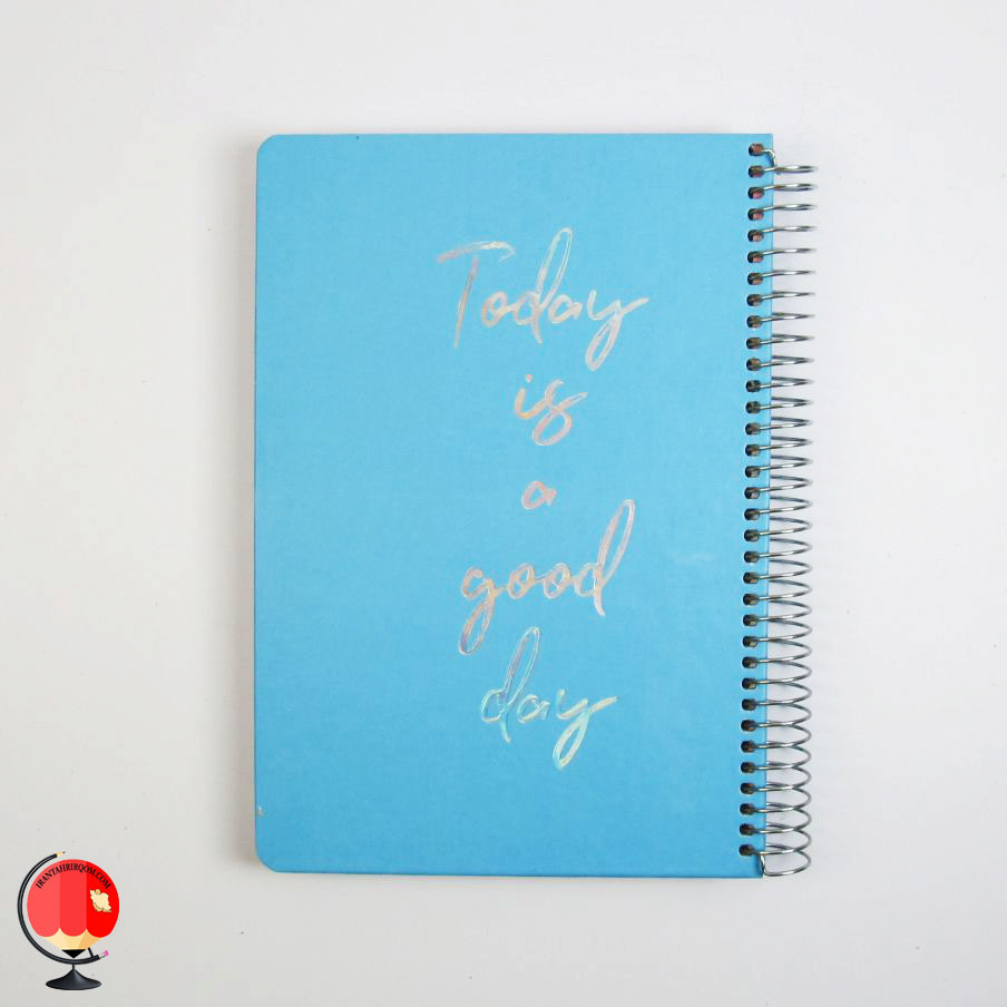 دفتر 100 برگ سیمی فیروزه ای سویل