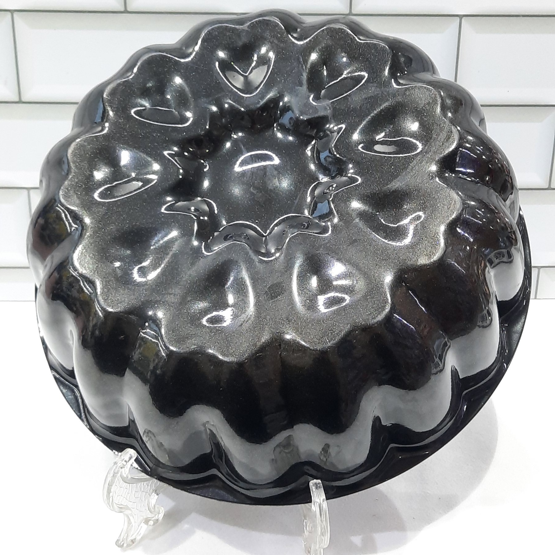 قالب تفلون گرانیتی گل قلبی قطر 25 سانت ارتفاع 8 سانت