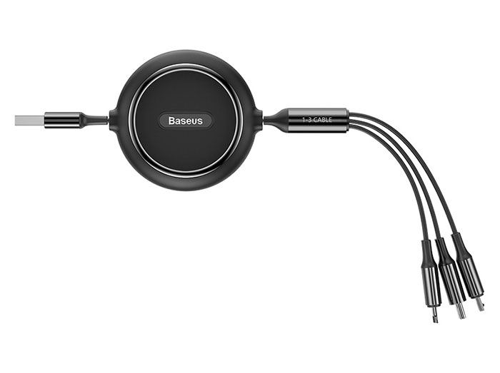 کابل شارژ و انتقال داده سه سر بیسوس Baseus Golden Loop Cable 12m