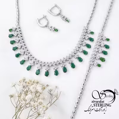 نیمست نقره جواهری نقره ایتالیا کد 16640