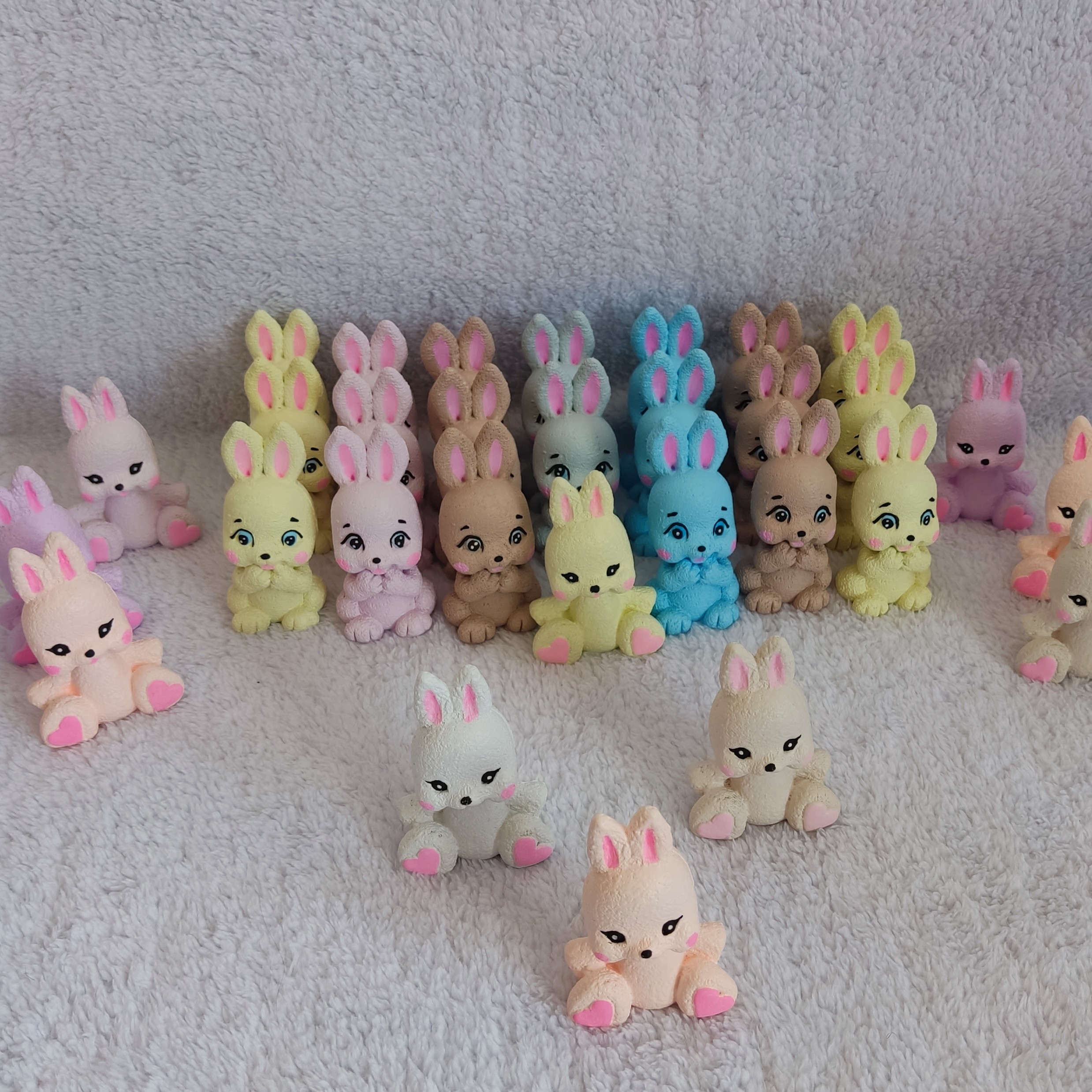 پک 40 عددی مجسمه خرگوش رنگی نماد سال 1402