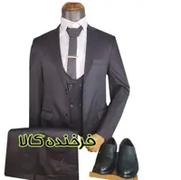 کت و شلوار مردانه رسمی ویسکوز مشکی 