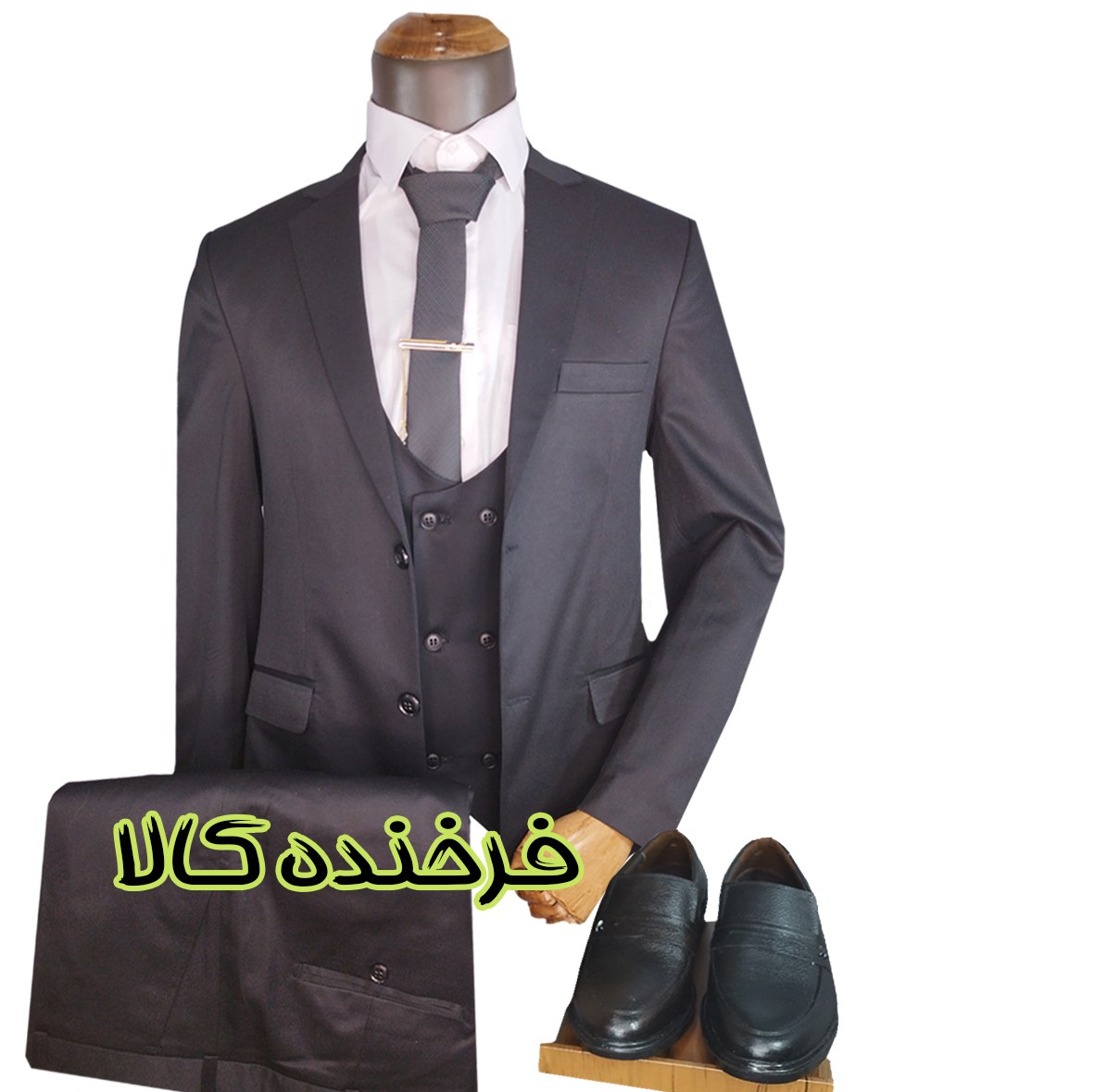 کت و شلوار مردانه رسمی ویسکوز مشکی