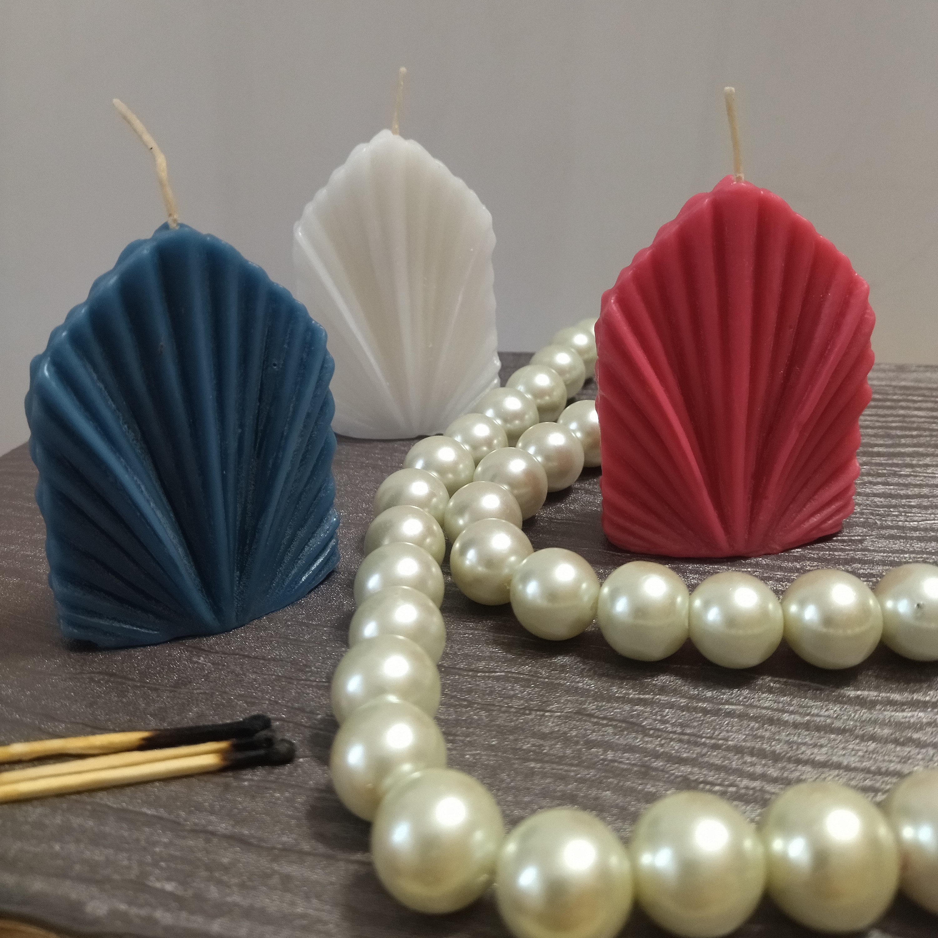 شمع  تزئنی مدل بادبزنی