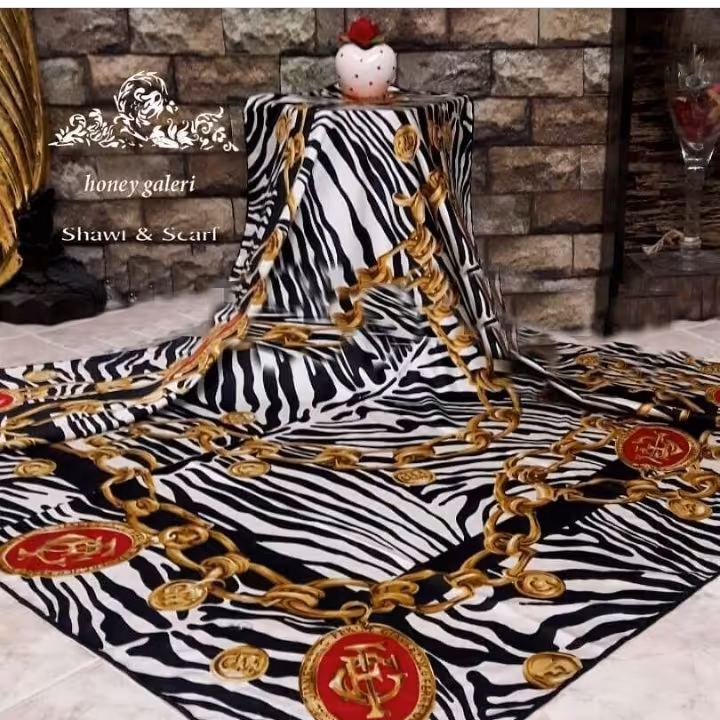 ساتن رایون دست دوز زیبا و جدید