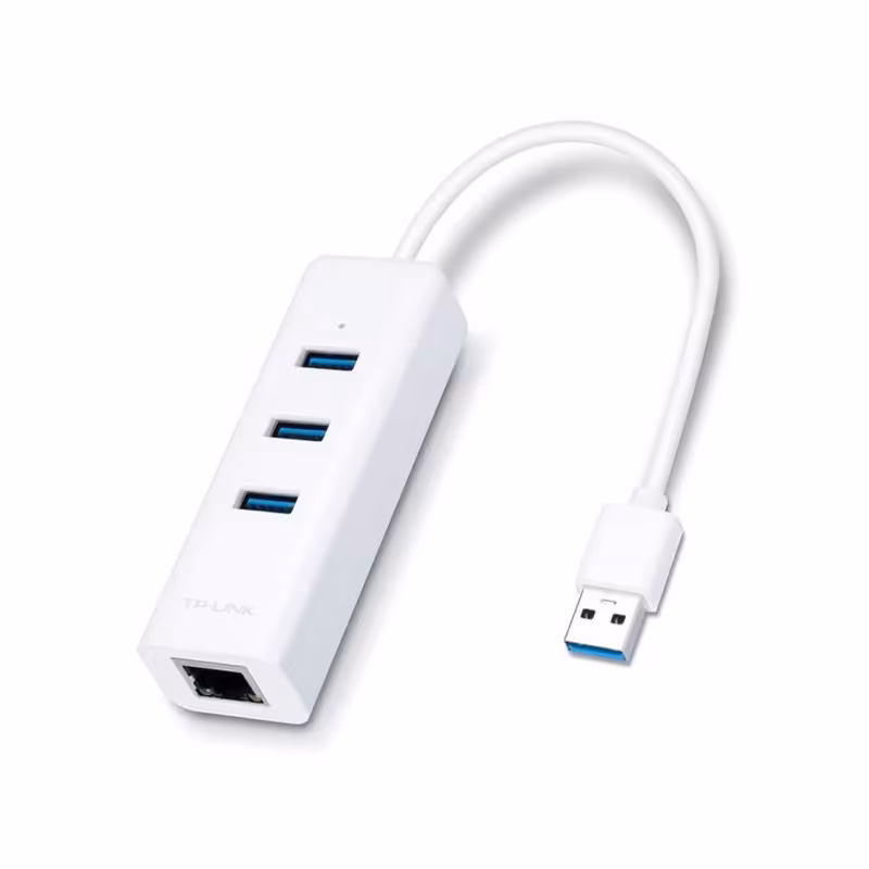 هاب و کارت شبکه 3 پورت تی پی لینک UE330