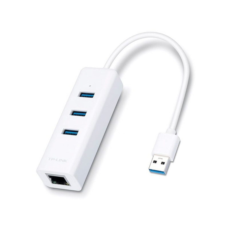 هاب و کارت شبکه 3 پورت تی پی لینک UE330