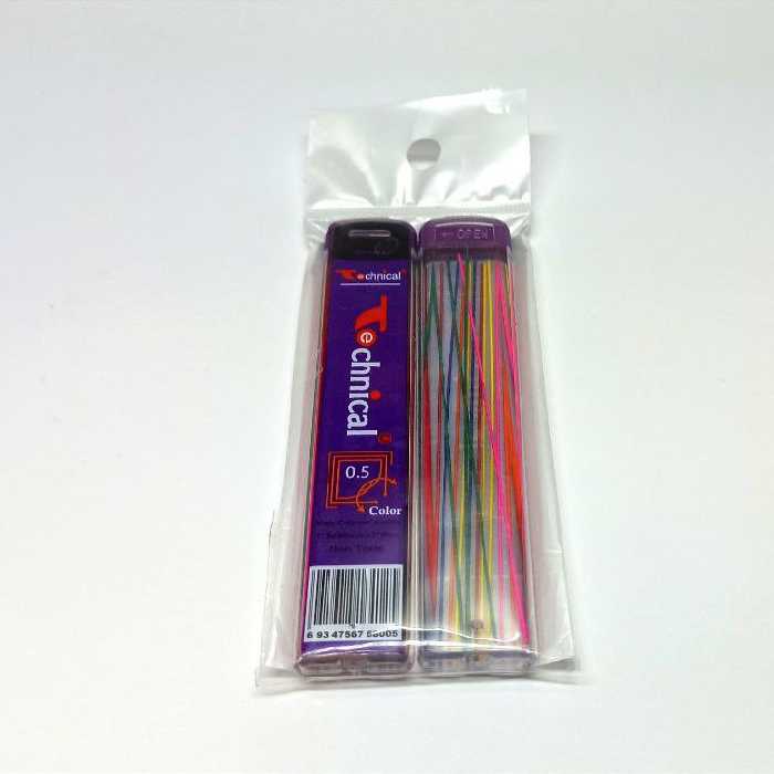 نوک اتود رنگی 0.5 میلی متر پکیج دو عددی