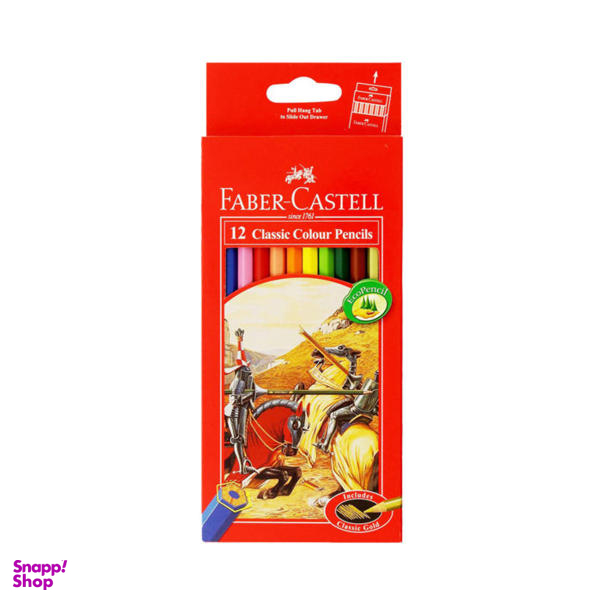 مداد رنگی 12 رنگ فابر کاستل مدل Classic