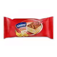 کیک اسفنجی دولایه موزی سیرنگ - 45 گرم بسته 18 عددی